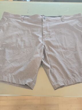 Hawke & Co Light Taupe Flat-Front Men's Shorts